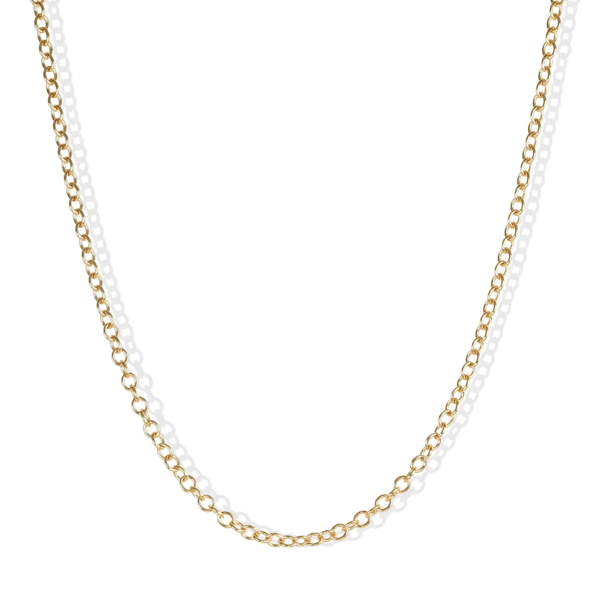 18K Gold "Airy" Cable Chain in 18"