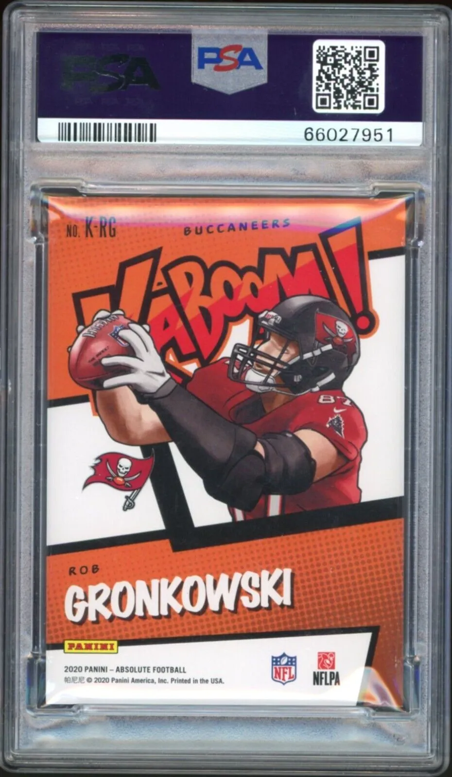 2020 Absolute KABOOM! SSP #KRG Rob Gronkowski On Card PSA 10/10 Auto GEM MINT