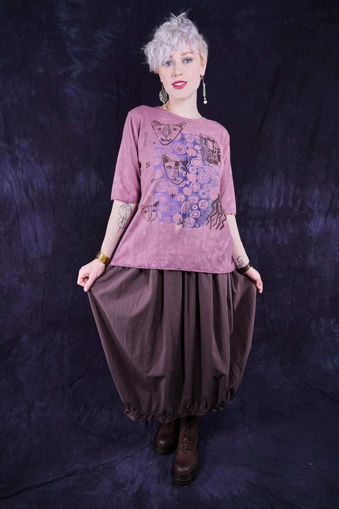 4184 Airy Lawn Skirt Sparrow