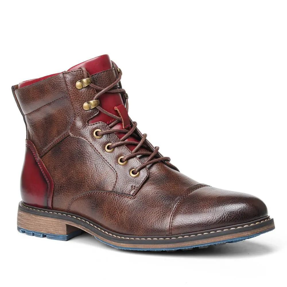 Aaron™ | Handcrafted premium leather Oxford boots