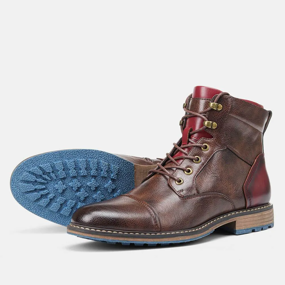 Aaron™ | Handcrafted premium leather Oxford boots
