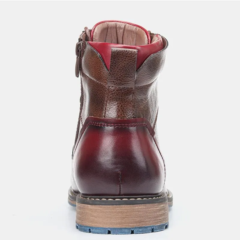 Aaron™ | Handcrafted premium leather Oxford boots