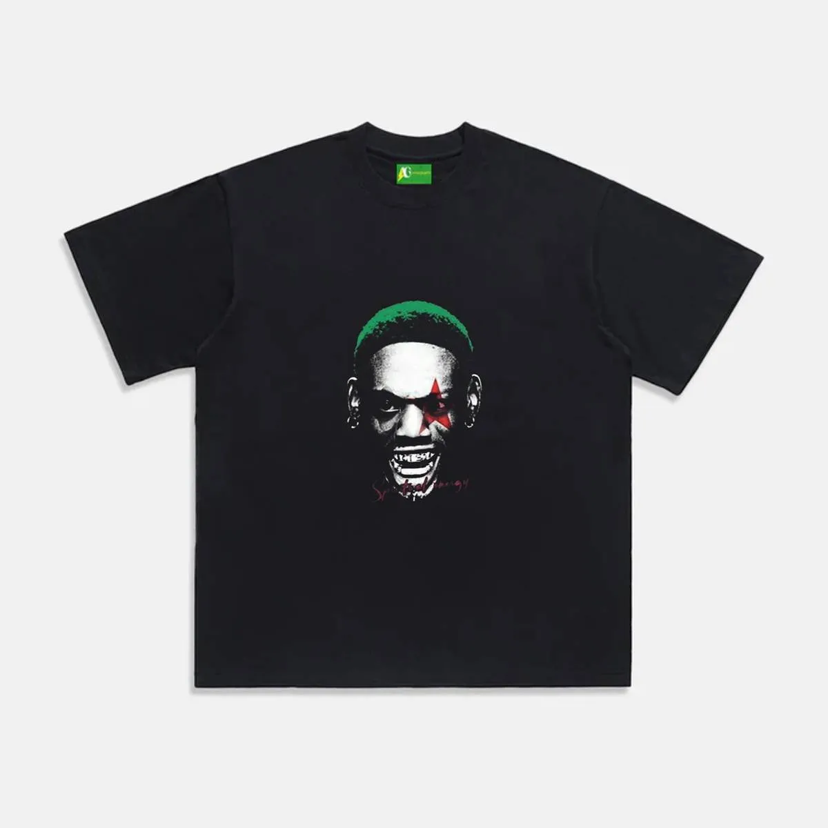 AG American Trendy Raper Start Green T-Shirt