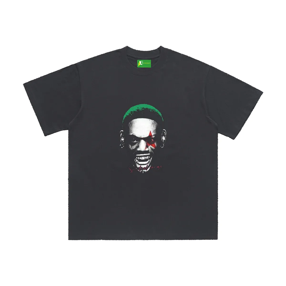 AG American Trendy Raper Start Green T-Shirt