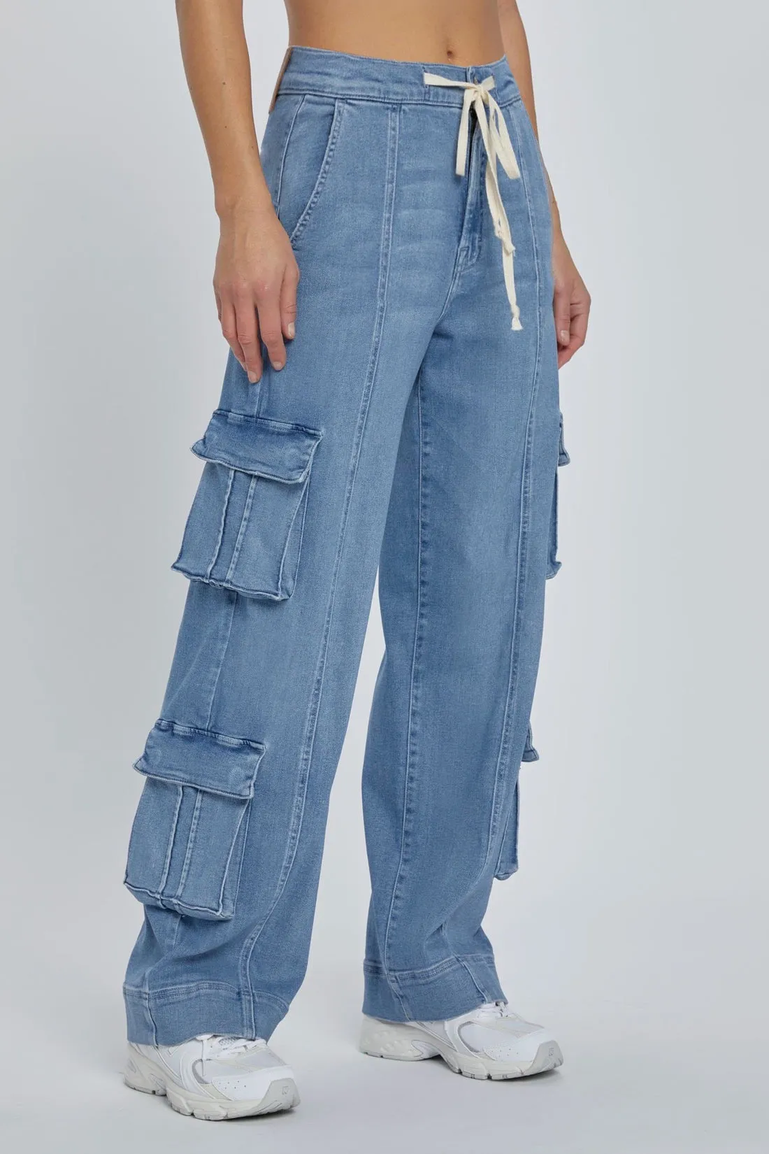 Alisa Cargo Denim Pants