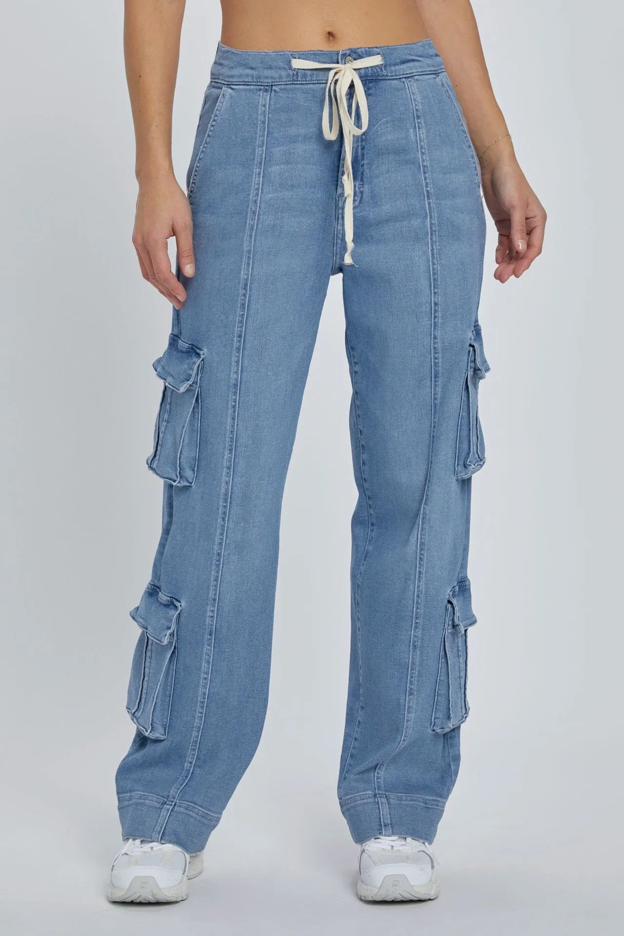 Alisa Cargo Denim Pants