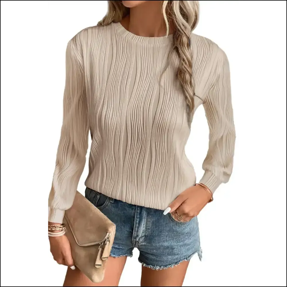 Apricot Wavy Textured Top: Basically a Hug you can Wear  😂 Needful Things