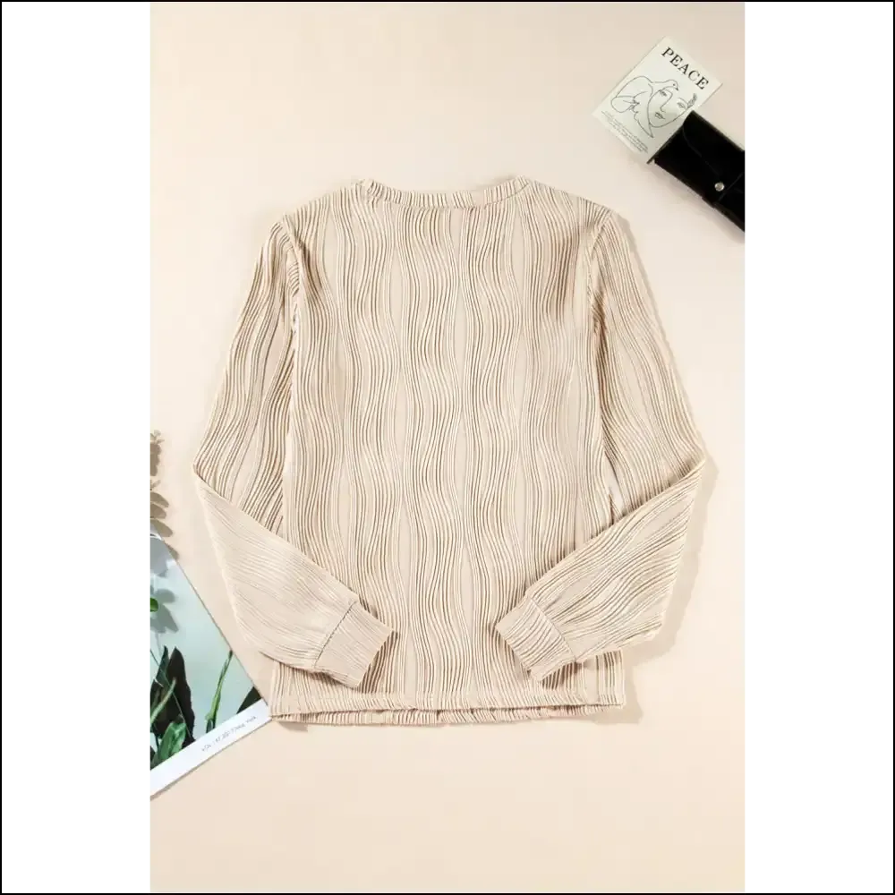 Apricot Wavy Textured Top: Basically a Hug you can Wear  😂 Needful Things