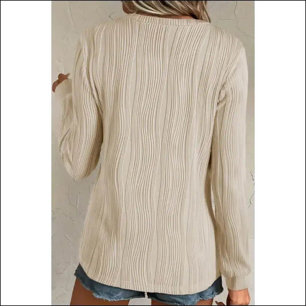 Apricot Wavy Textured Top: Basically a Hug you can Wear  😂 Needful Things