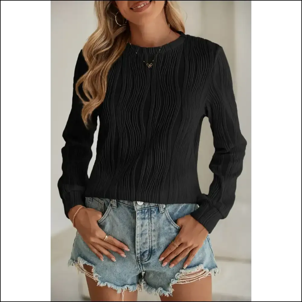 Apricot Wavy Textured Top: Basically a Hug you can Wear  😂 Needful Things