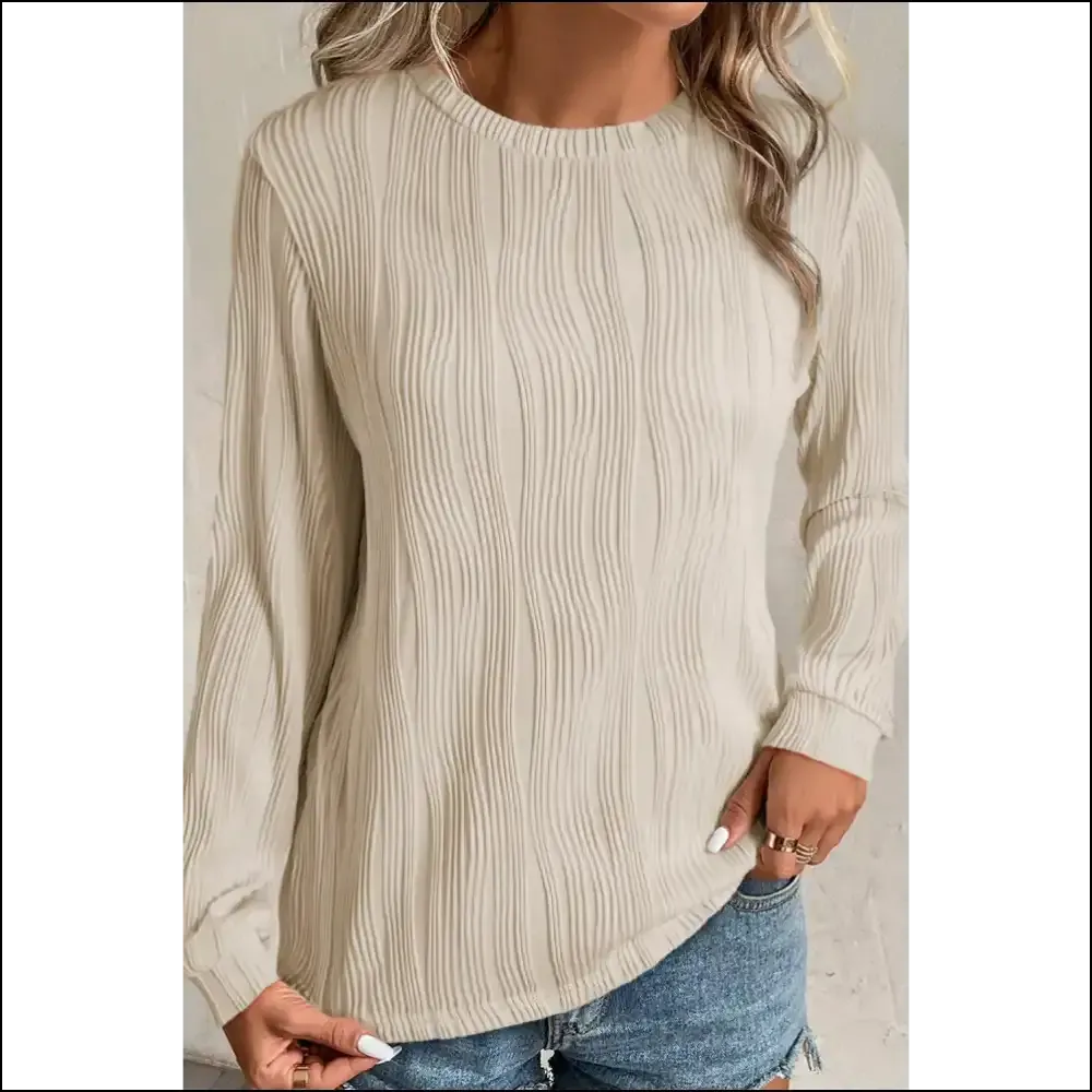 Apricot Wavy Textured Top: Basically a Hug you can Wear  😂 Needful Things