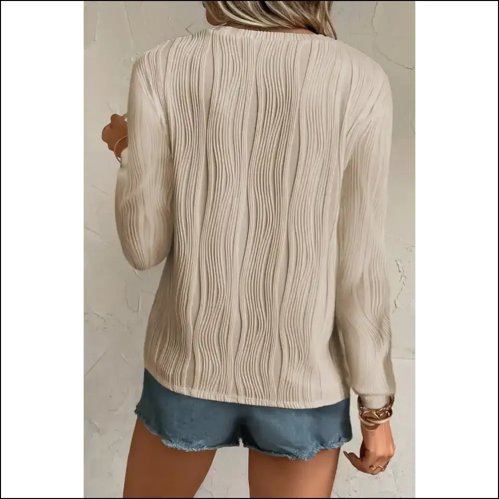 Apricot Wavy Textured Top: Basically a Hug you can Wear  😂 Needful Things