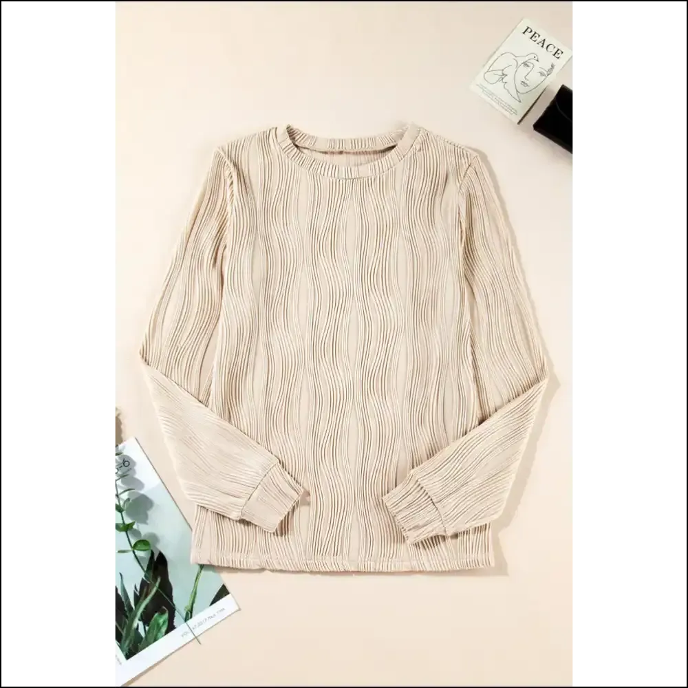 Apricot Wavy Textured Top: Basically a Hug you can Wear  😂 Needful Things