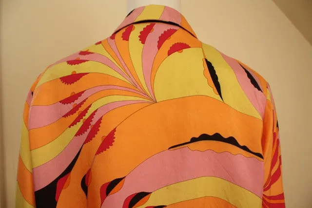 AVERARDO BESSI Bold Print Silk Blouse