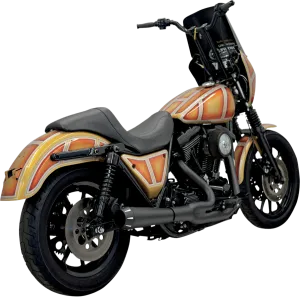 Bassani Manufacturing 1FXR2B Road Rage 2:1 Short Megaphone Exhaust System - Black