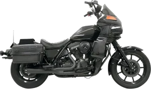 Bassani Manufacturing 1FXRFB Road Rage 2:1 Short Megaphone Exhaust System - Black