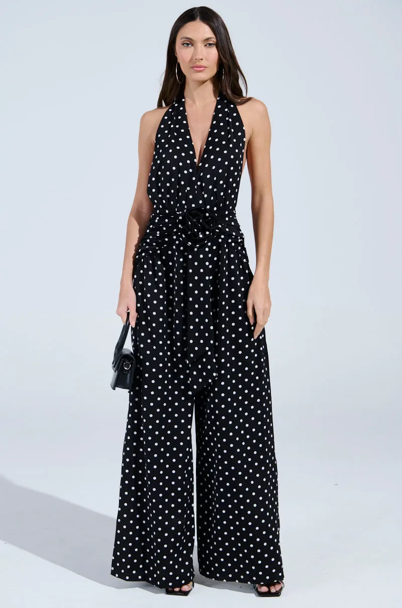 BEST DRESSED POLKA DOT JUMPSUIT