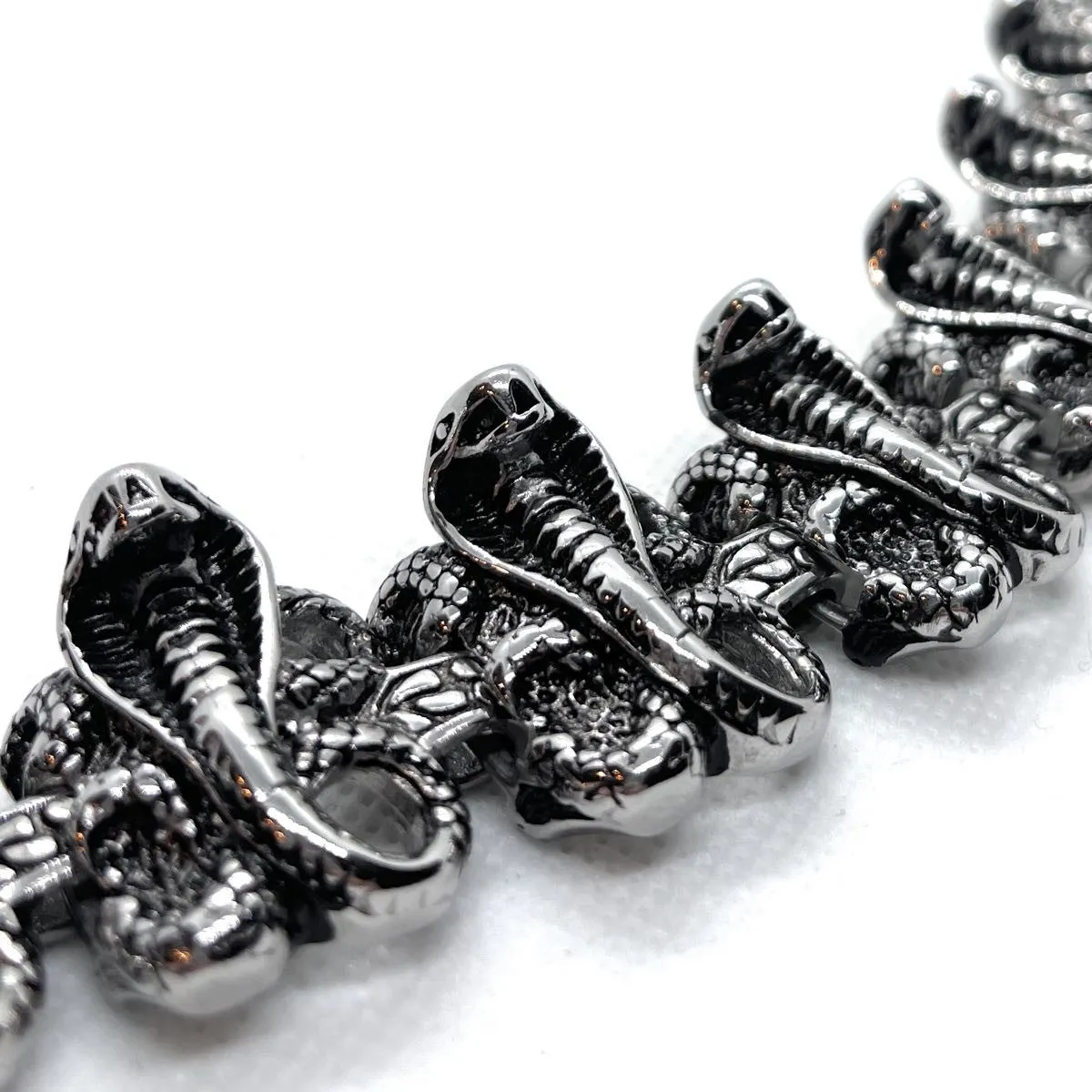 Big, Bold & Heavy Snake Link Bracelet (#971)