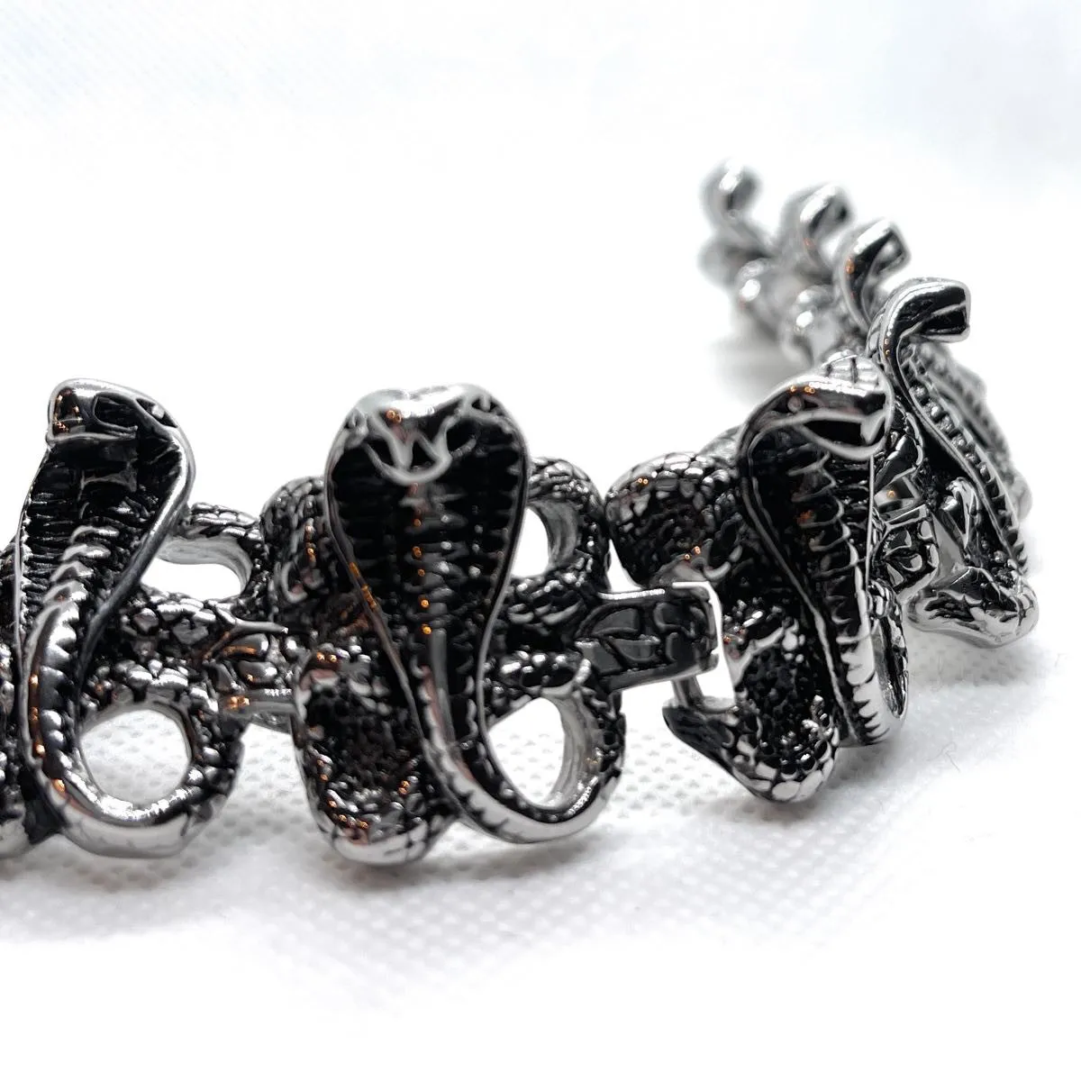 Big, Bold & Heavy Snake Link Bracelet (#971)