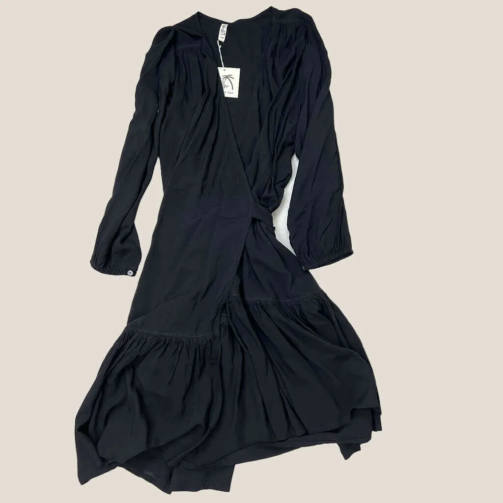 Black Wrap Dress XXS