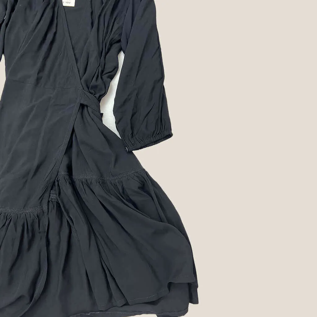 Black Wrap Dress XXS
