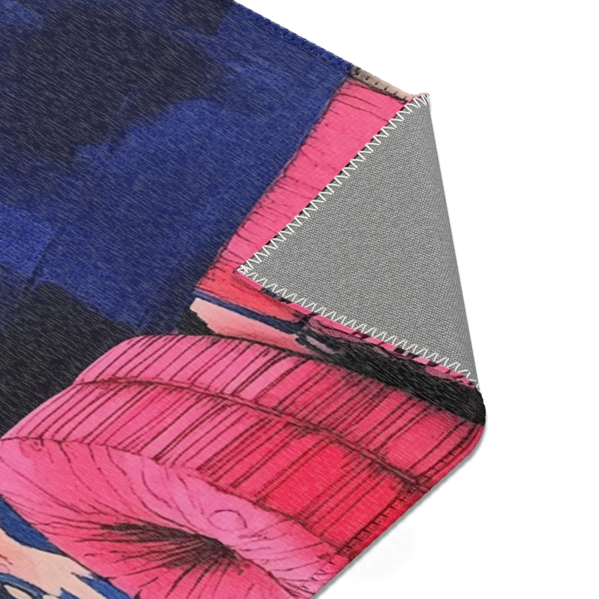 Bold Blue Elegance Luxe Maximalist Rug
