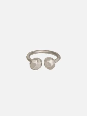 Bold  Mini Moon Ring - Silver