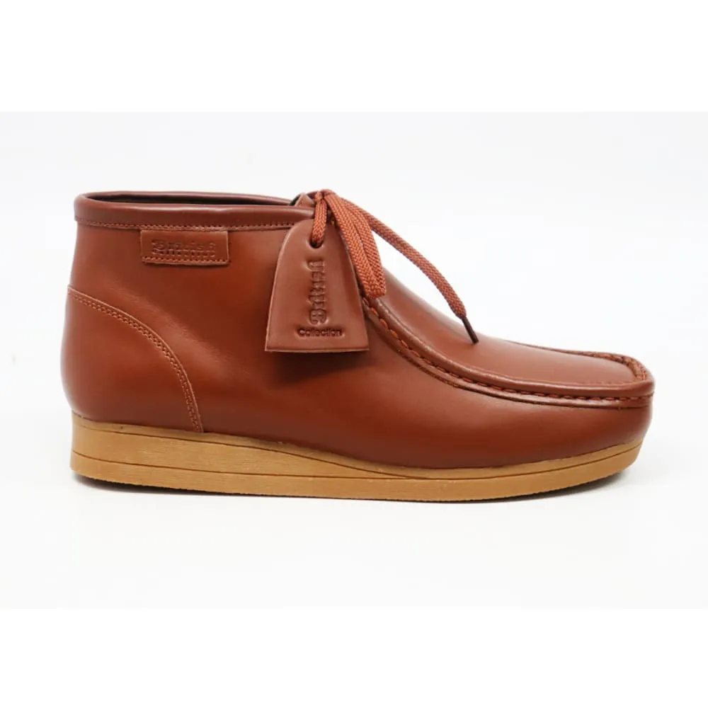 British Walkers New Castle 2 Men's Brown Leather Ankle Boots