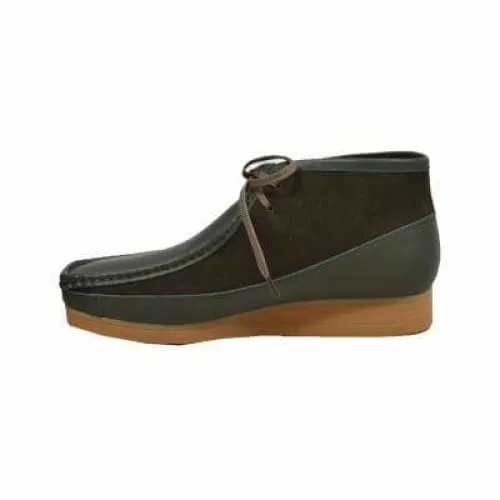 British Walkers New Castle Men's Green Leather and Suede Ankle Boots