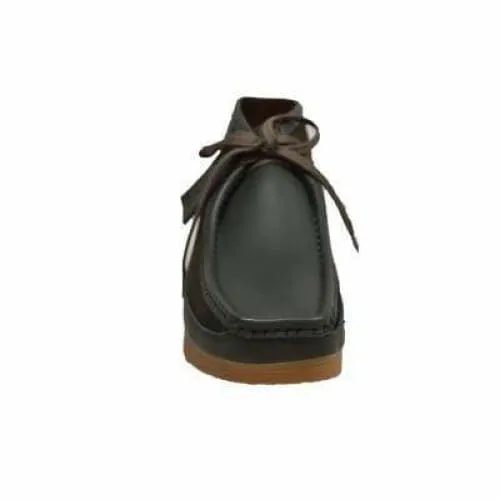 British Walkers New Castle Men's Green Leather and Suede Ankle Boots