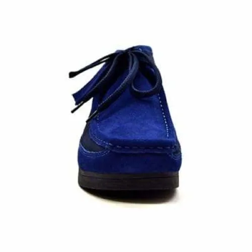 British Walkers New Castle Men's Navy Blue Suede Ankle Boots