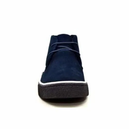 British Walkers Playboy Union Jack Men's Red White and Blue Suede Ankle Boots