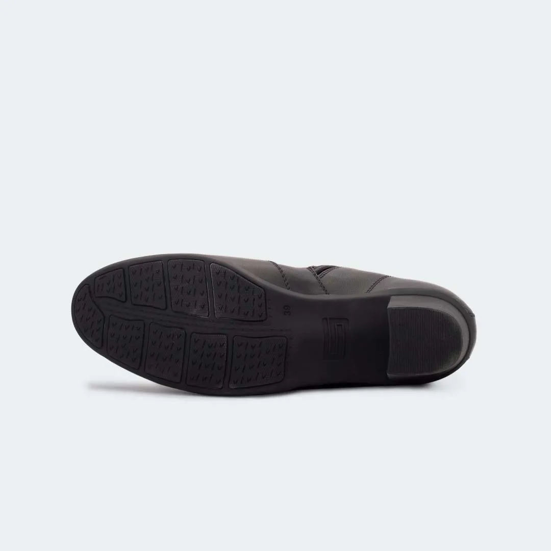 Caliber Shoes Black Boots for Women (X471C VALERIE)