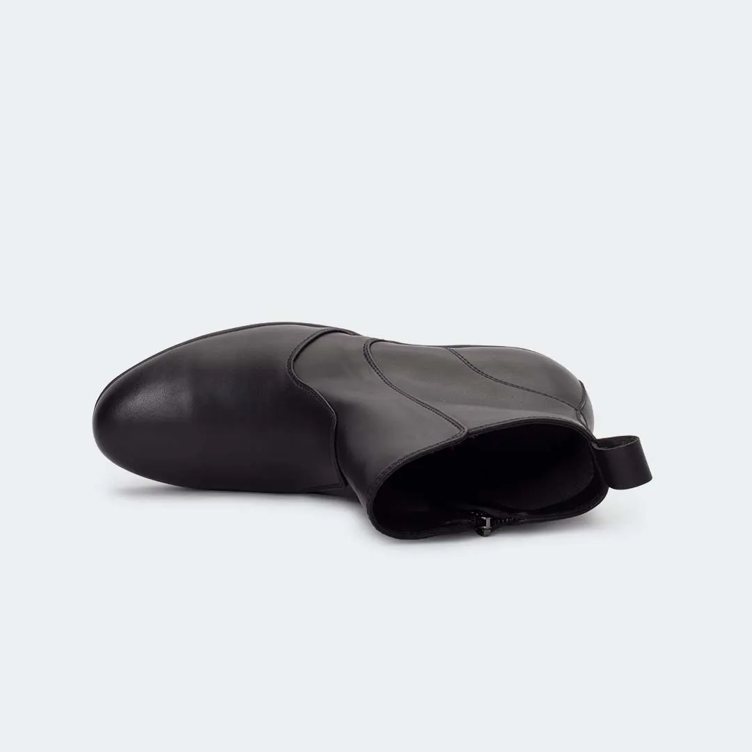 Caliber Shoes Black Boots for Women (X471C VALERIE)