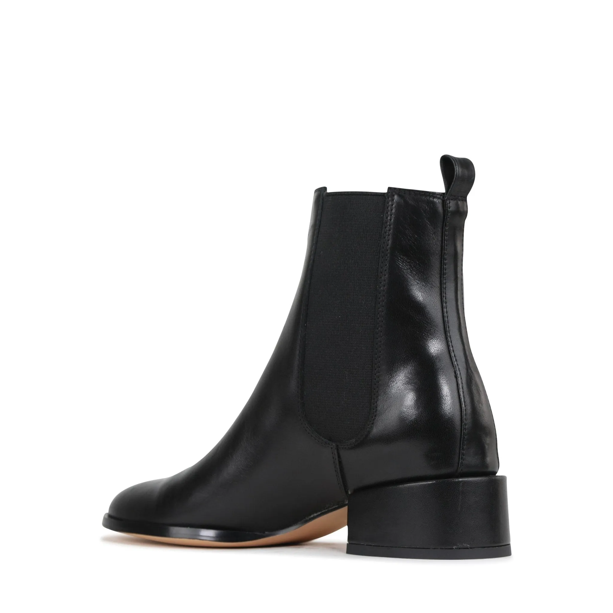 CASAR LEATHER CHELSEA ANKLE BOOTS