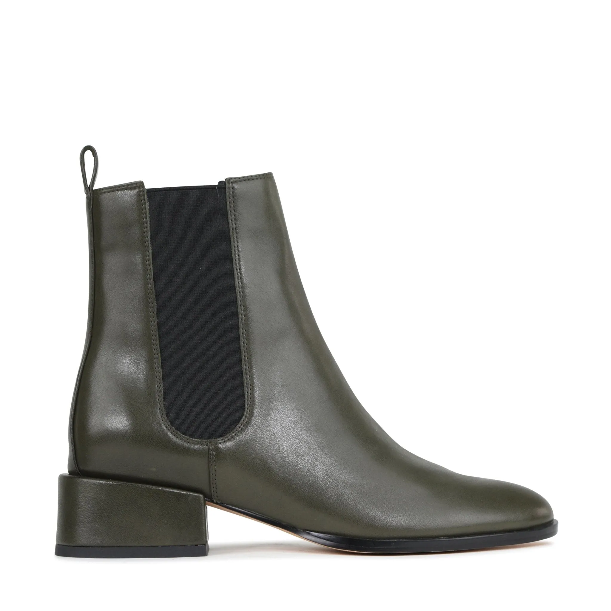 CASAR LEATHER CHELSEA ANKLE BOOTS