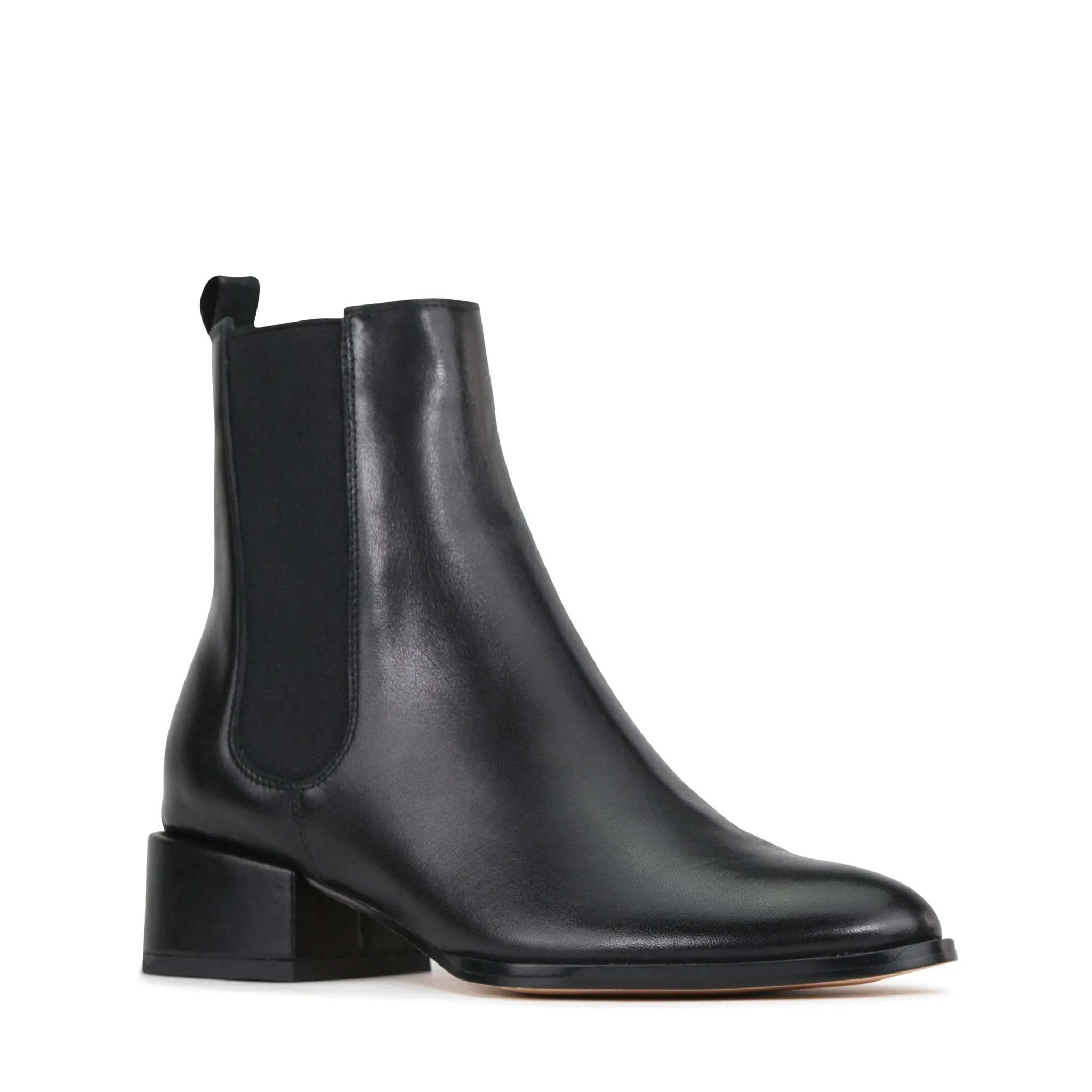 CASAR LEATHER CHELSEA ANKLE BOOTS