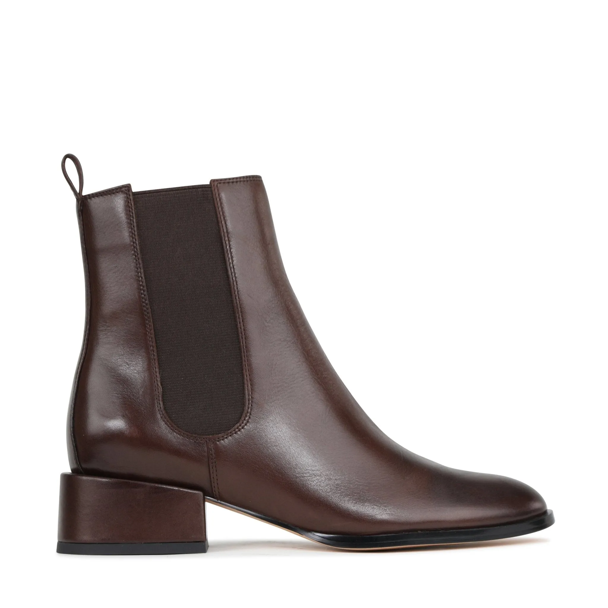 CASAR LEATHER CHELSEA ANKLE BOOTS