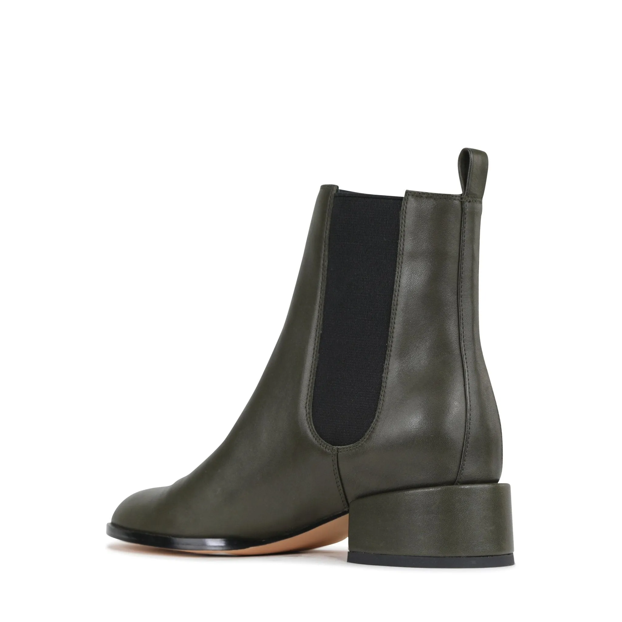 CASAR LEATHER CHELSEA ANKLE BOOTS