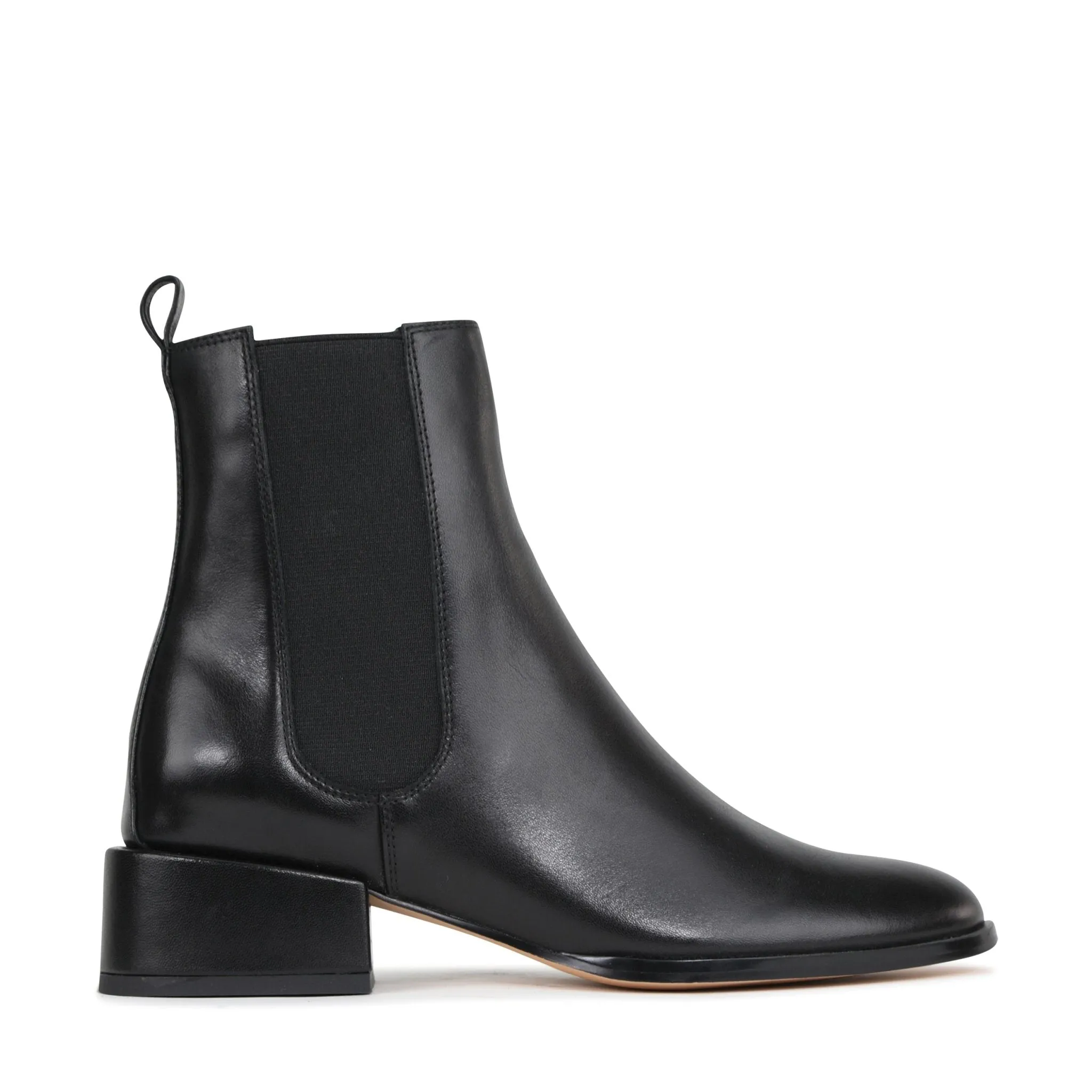 CASAR LEATHER CHELSEA ANKLE BOOTS