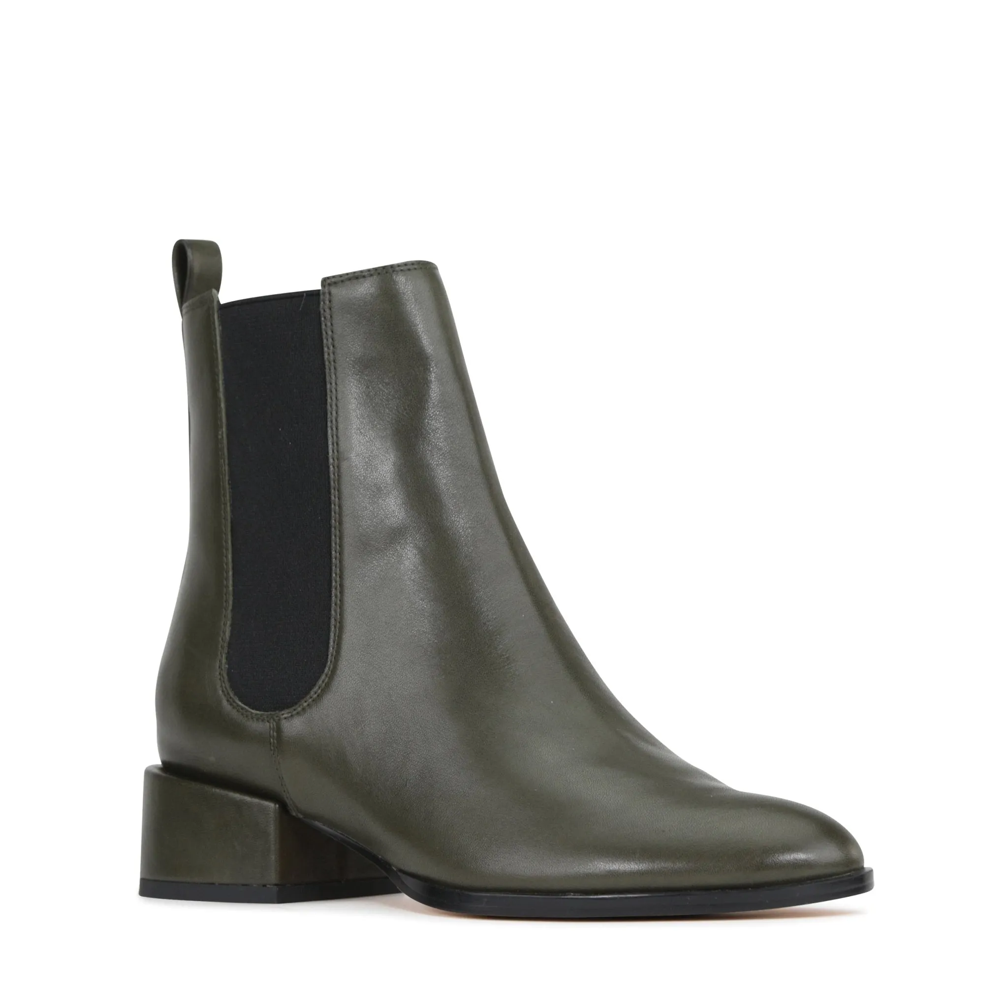 CASAR LEATHER CHELSEA ANKLE BOOTS