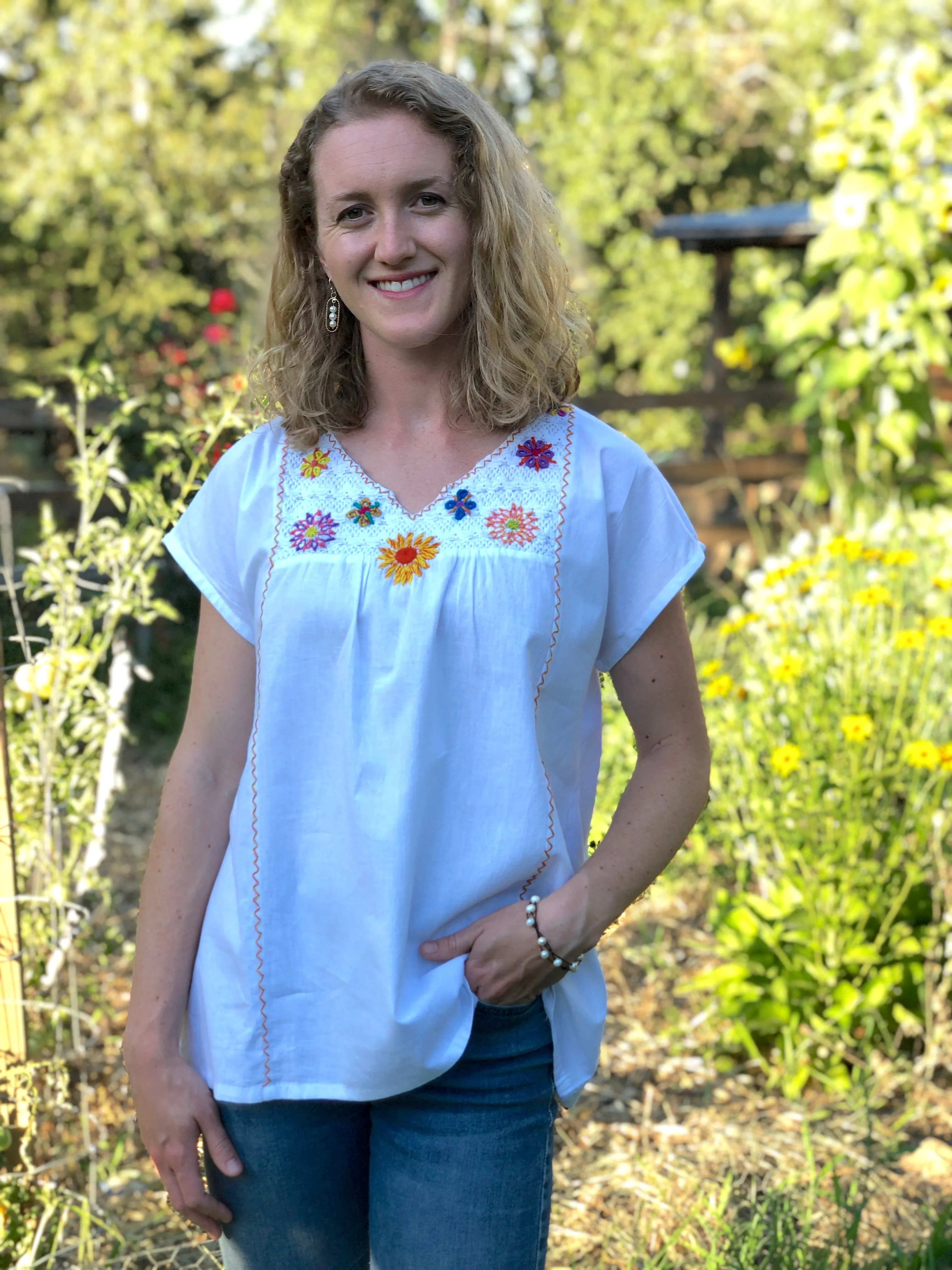 Clara Sunshine Chambray Blouse