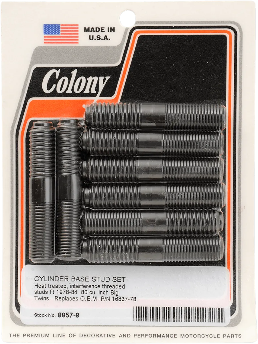 Colony 8857-8 Cylinder Base Stud Set