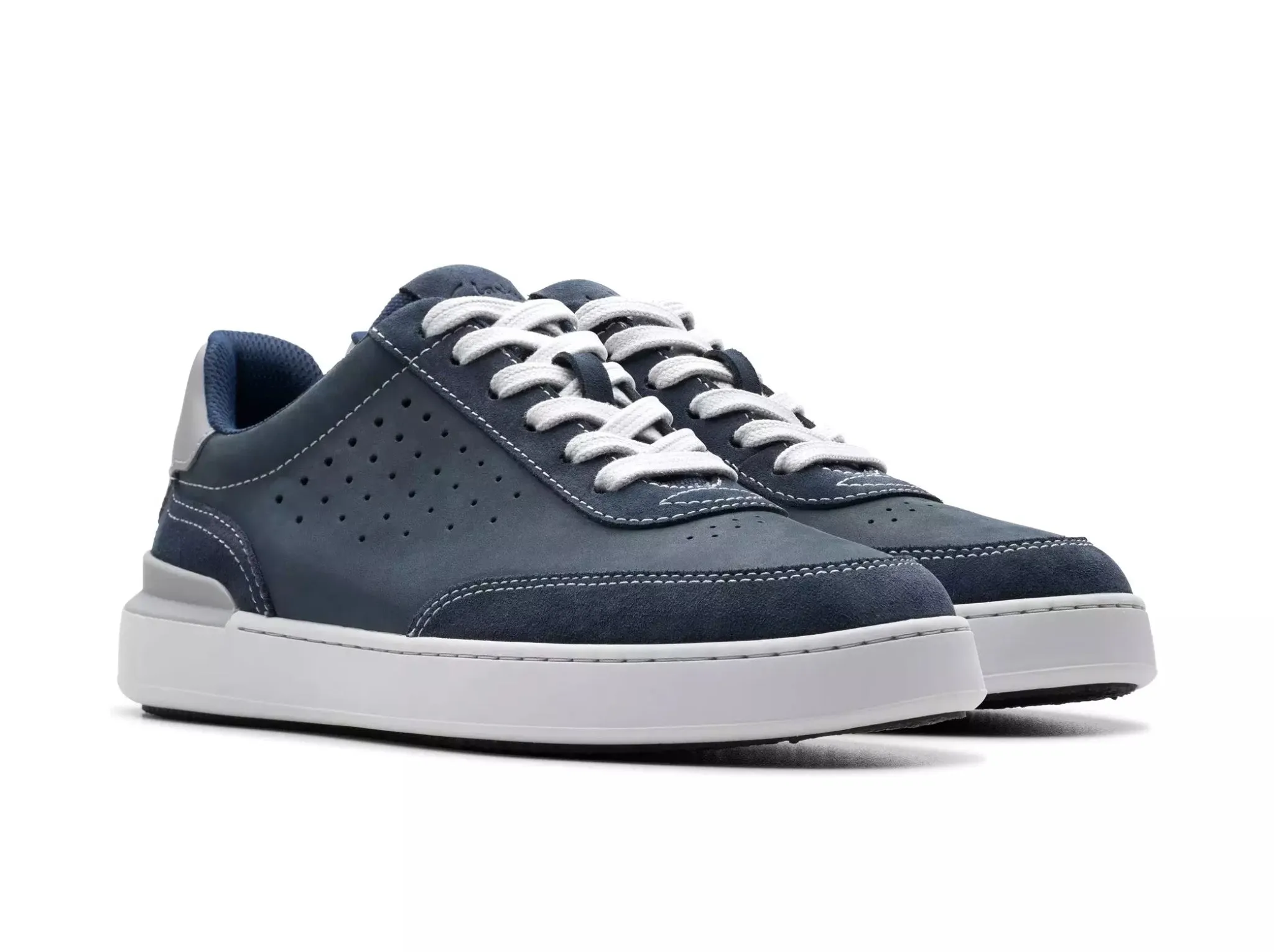 'Courtlite Run' men's lace-up sneaker - blue