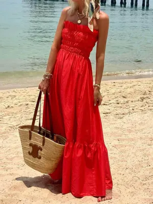Deborah Charming Strapless Maxi Dress