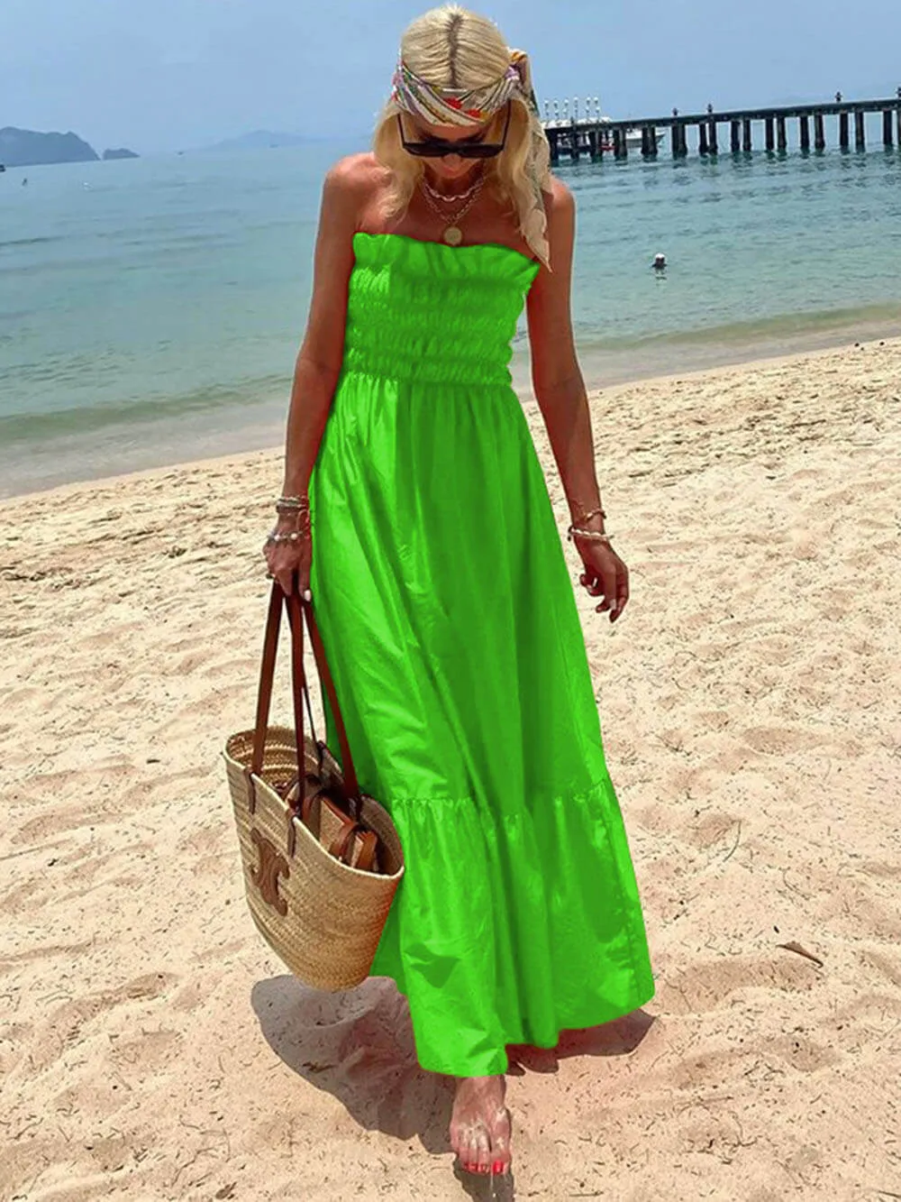 Deborah Charming Strapless Maxi Dress