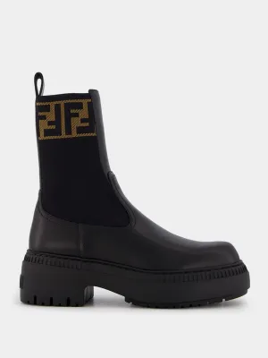 Domino Leather Biker Boots