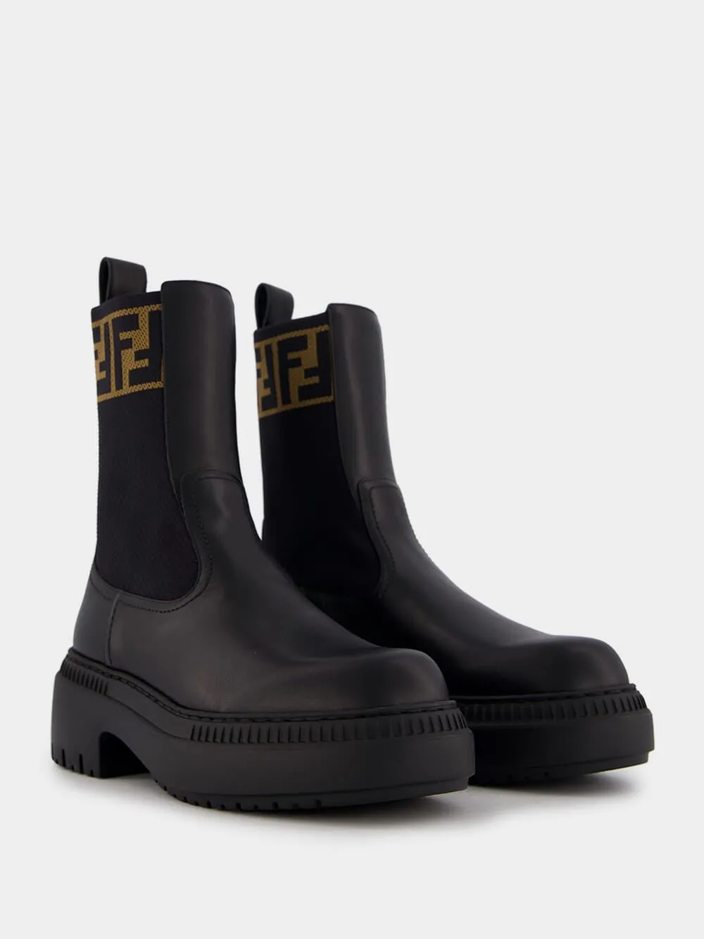 Domino Leather Biker Boots