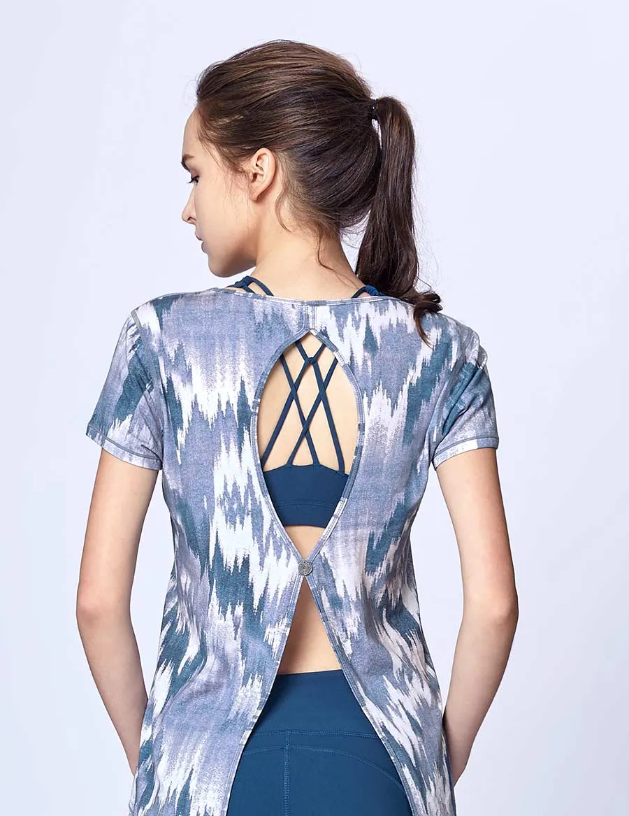 easyoga Lespiro Airy Run Top - F82 Mountain Shadow
