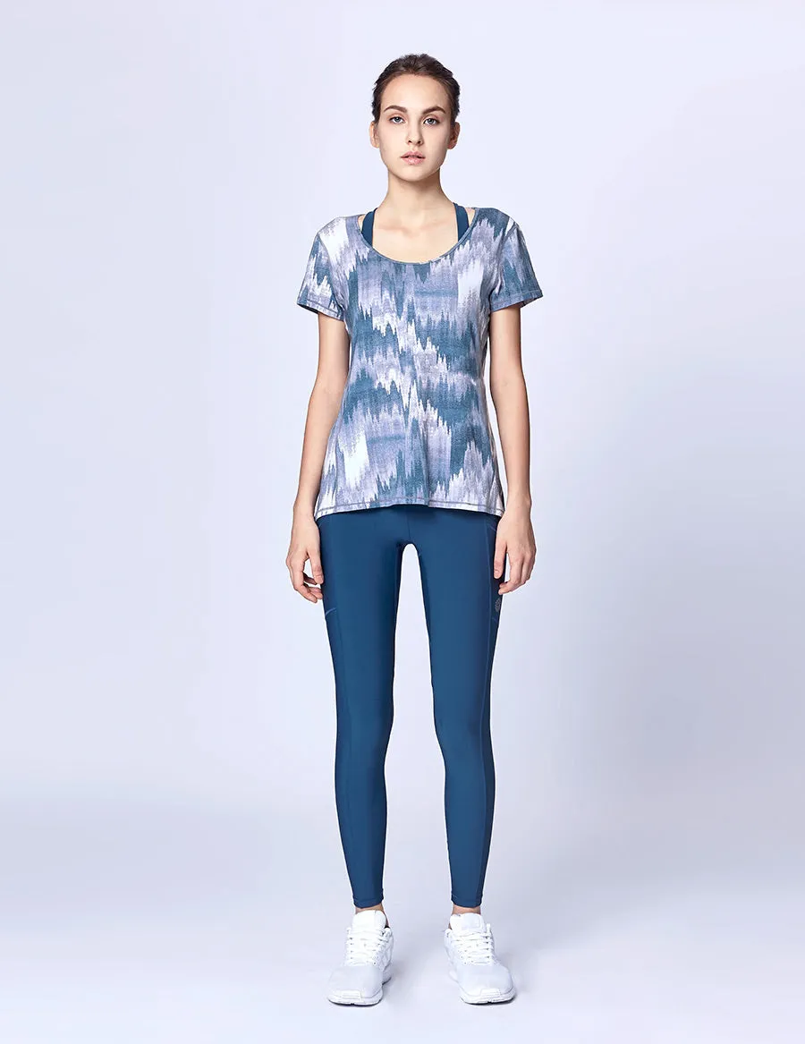 easyoga Lespiro Airy Run Top - F82 Mountain Shadow